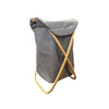 Jessar - Foldable Fabric Laundry Basket, Removable Bag, Bamboo Frame, Grey - - Mounts For Less