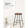 Jessar - Graham Collection Counter Stools, Set of 4, Brown - - Mounts For Less