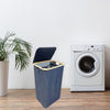 Jessar - Laundry Basket with Inner Bag and Lid, Denim - - Mounts For Less