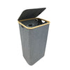 Jessar - Laundry Basket with Inner Bag and Lid, Grey - - Mounts For Less
