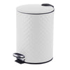 Jessar - Pedal Bin, 5 Liter Capacity, Soft Close, White - - Mounts For Less
