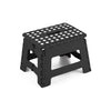 Jessar - Plastic Folding Step, 29cm x 22cm x 22cm, Black - - Mounts For Less