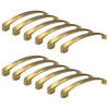 Jessar - Set of 12 Cabinet Handles, 128mm Height, From the Skylight Collection, Gold - 76-40317X6 - Mounts For Less