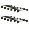 Jessar - Set of 12 Cabinet Handles, 128mm Height, From the Soho Collection, Black - 76-40312X6 - Mounts For Less