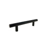 Jessar - Set of 12 Cabinet Handles, 96mm Height, From the Stanley Collection, Black - 76-40303X6 - Mounts For Less