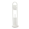 Jessar - Toilet Paper Holder with Toilet Brush, White - - Mounts For Less