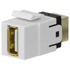 Keystone connector USB 2.0 coupler F/F White Type B to A - 88-0064 - Mounts For Less