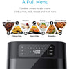 Kuppet - Air Fryer with 7 Presets, 5.8 Liter Capacity, 1700 Watts, Non-Stick Basket, Black - 95-BN639804 - Mounts For Less