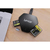 Lexar - 3 in 1 USB Card Reader For SD, Micro SD and CF Cards, Black - 78-135495 - Mounts For Less