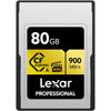 Lexar - CF Express Type A Professional Gold Series Memory Card, Up to 900 MB/s Reading, 80 GB Capacity - 78-141552 - Mounts For Less