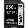 Lexar - SDXC UHS-II/U3 1667X Professional Card, Up to 250 MB/s Reading, 256GB Capacity - 78-131337 - Mounts For Less