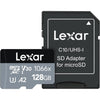 Lexar - microSDXC UHS-I Card with SD Adapter, Up to 160 MB/s Reading, 128GB Capacity - 78-136848 - Mounts For Less