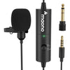 Maono - Rechargeable Omnidirectional Lavalier Microphone, 90 Hour Battery Life, Black - 78-137173 - Mounts For Less