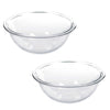 Marinex - Set of 2 Glass Mixing Bowls, 1.5 Liter Capacity, Dishwasher Safe - 65-332385x2 - Mounts For Less