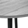 Monarch Specialties I 1007 - Dining Table Set, 3pcs Set, Small, 35" Drop Leaf, Kitchen, Black Metal, Grey Laminate, Contemporary, Modern - 83-1007 - Mounts For Less