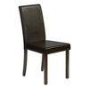 Monarch Specialties I 1303 - Chair, Set Of 2, Side, Upholstered, Kitchen, Dining, Brown Leather Look, Brown Wood Legs, Transitional - 83-1303 - Mounts For Less