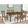 Monarch Specialties I 1314 - Dining Table, 60" Rectangular, Kitchen, Dining Room, Brown Veneer, Wood Legs, Transitional - 83-1314 - Mounts For Less