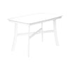 Monarch Specialties I 1323 - Dining Table, 48" Rectangular, Small, Kitchen, Dining Room, White Veneer, Wood Legs, Transitional - 83-1323 - Mounts For Less