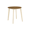 Monarch Specialties I 1326 - Dining Table, 30" Round, Small, Kitchen, Dining Room, Oak And Cream, Wood Legs, Transitional - - Mounts For Less