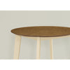 Monarch Specialties I 1326 - Dining Table, 30" Round, Small, Kitchen, Dining Room, Oak And Cream, Wood Legs, Transitional - - Mounts For Less