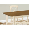 Monarch Specialties I 1328 - Dining Table, 48" Rectangular, Small, Kitchen, Dining Room, Oak And Cream, Wood Legs, Transitional - 83-1328 - Mounts For Less