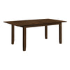 Monarch Specialties I 1371 - Dining Table, 78" Rectangular, 18" Extension Panel, Dining Room, Kitchen, Solid Wood Legs, Veneer Top, Brown Veneer, Brown Wood, Transitional - 83-1371 - Mounts For Less