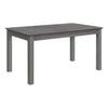 Monarch Specialties I 1430 - Dining Table, 60" Rectangular, Kitchen, Dining Room, Grey Veneer, Wood Legs, Transitional - 83-1430 - Mounts For Less