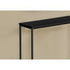 Monarch Specialties I 2250 - Accent Table, Console, Entryway, Narrow, Sofa, Living Room, Bedroom, Black Laminate, Black Metal, Contemporary, Modern - 83-2250 - Mounts For Less