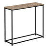 Monarch Specialties I 2253 - Accent Table, Console, Entryway, Narrow, Sofa, Living Room, Bedroom, Brown Laminate, Black Metal, Contemporary, Modern - 83-2253 - Mounts For Less