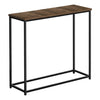 Monarch Specialties I 2254 - Accent Table, Console, Entryway, Narrow, Sofa, Living Room, Bedroom, Brown Laminate, Black Metal, Contemporary, Modern - 83-2254 - Mounts For Less