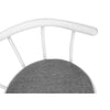 Monarch Specialties I 2397 - Bar Stool, Set Of 2, Swivel, Bar Height, White Metal, Grey Leather Look, Contemporary, Modern - - Mounts For Less