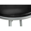 Monarch Specialties I 2399 - Bar Stool, Set Of 2, Swivel, Bar Height, Grey Metal, Black Leather Look, Contemporary, Modern - - Mounts For Less