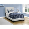 Monarch Specialties I 5801T - Bed, Twin Size, Upholstered, Frame Only, Bedroom, Juvenile, Youth, Light Grey Boucle, Transitional - - Mounts For Less