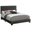 Monarch Specialties I 5805Q - Bed, Bedroom, Frame Only, Queen Size, Upholstered, Dark Grey Boucle, Transitional - - Mounts For Less