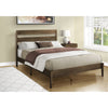 Monarch Specialties I 6066Q - Bed, Queen Size, Frame Only, Platform Bed, Bedroom, Walnut Solid Wood Legs, Walnut Wood Frame, Contemporary, Modern - - Mounts For Less