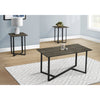 Monarch Specialties I 7975P - Table Set, 3pcs Set, Coffee, End, Living Room, Dark Bronze Laminate, Black Metal, Contemporary, Modern - - Mounts For Less