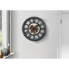 Monarch Specialties I 9064 - Clocks, 20" Round, Gear Mechanism, Wall Clock, Black, Transitional - - Mounts For Less