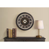 Monarch Specialties I 9070 - Clocks, 23" Round, Gear Mechanism, Wall Clock, Brown, Transitional - - Mounts For Less