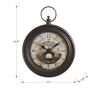 Monarch Specialties I 9090 - Clocks, 18" Round, Wall Clock, Antique Brown, Traditional - - Mounts For Less