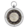 Monarch Specialties I 9091 - Clocks, 18" Round, Wall Clock, Brown, Mirror, Transitional - - Mounts For Less