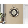 Monarch Specialties I 9091 - Clocks, 18" Round, Wall Clock, Brown, Mirror, Transitional - - Mounts For Less