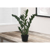 Monarch Specialties I 9506 - Artificial Plant, 29" Tall, Zz Tree, Indoor, Faux, Fake, Floor, Greenery, Potted, Real Touch, Decorative, Green Leaves, Black Pot - 83-9506 - Mounts For Less