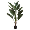 Monarch Specialties I 9591 - Artificial Plant, 83" Tall, Indoor, Decorative, Floor, Palm Tree, Real Touch, Green Leaves, Black Pot - - Mounts For Less