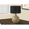 Monarch Specialties I 9606 - Lighting, 25"H, Table Lamp, Black Shade, Brown Resin, Contemporary - 83-9606 - Mounts For Less