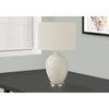 Monarch Specialties I 9607 - Lighting, 28"H, Table Lamp, Cream Ceramic, Ivory / Cream Shade, Contemporary - 83-9607 - Mounts For Less