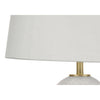 Monarch Specialties I 9610 - Lighting, 26"H, Table Lamp, White Ceramic, Ivory / Cream Shade, Transitional - 83-9610 - Mounts For Less