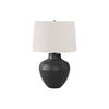 Monarch Specialties I 9615 - Lighting, 26"H, Table Lamp, Black Metal, Ivory / Cream Shade, Transitional - 83-9615 - Mounts For Less