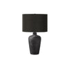 Monarch Specialties I 9621 - Lighting, Table Lamp, 24"H, Black Ceramic, Black Shade, Contemporary - 83-9621 - Mounts For Less