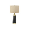 Monarch Specialties I 9623 - Lighting, 28"H, Table Lamp, Black Metal, Beige Shade, Contemporary - 83-9623 - Mounts For Less
