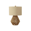 Monarch Specialties I 9628 - Lighting, 22"H, Table Lamp, Brown Rope, Beige Shade, Transitional - 83-9628 - Mounts For Less